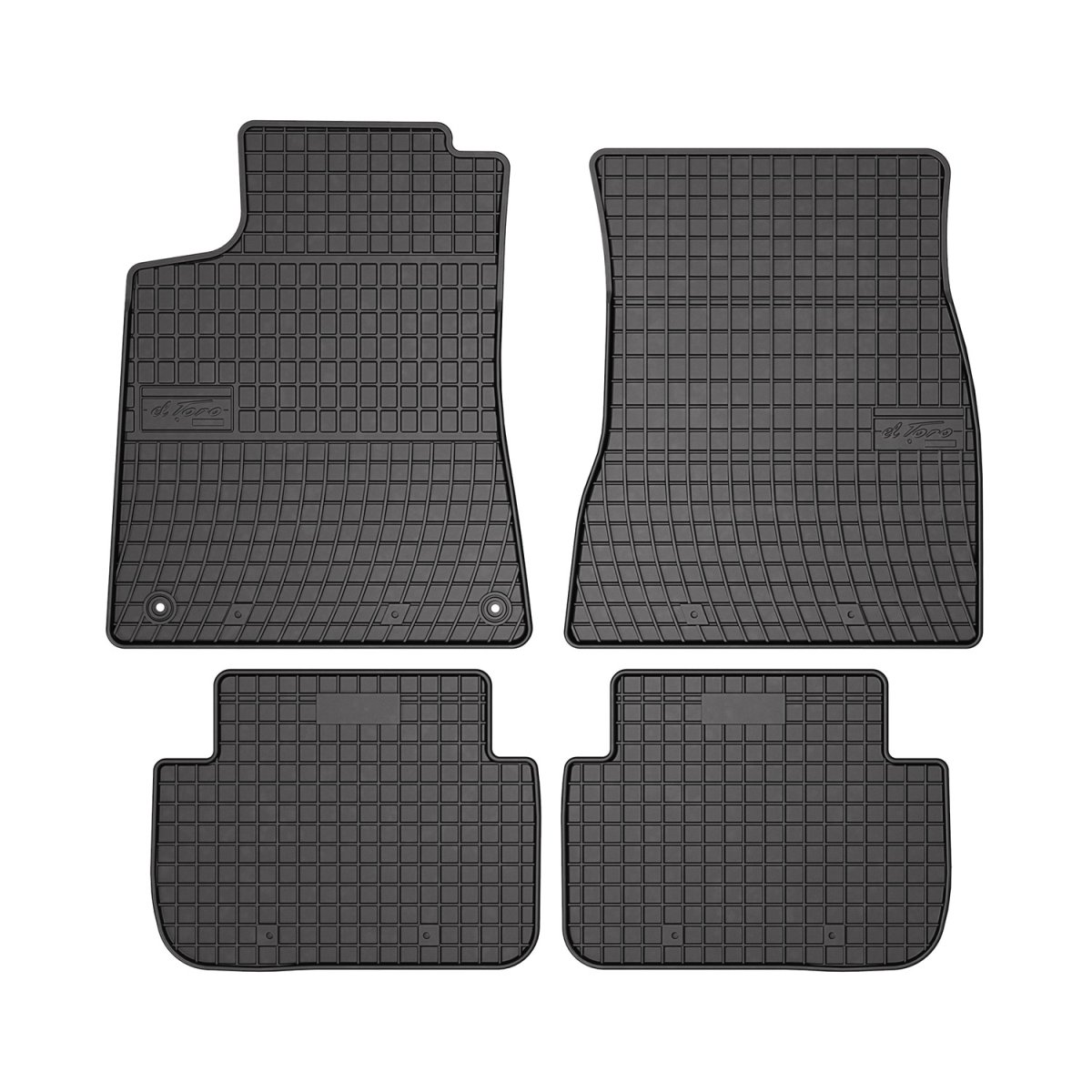Mercedes-Benz CLK Class Floor Mats - Omac - El Toro Rubber - Black - '02-'09 Mercedes-Benz CLK Class Floor Mats - Omac - El Toro Rubber - Black - '02-'09
